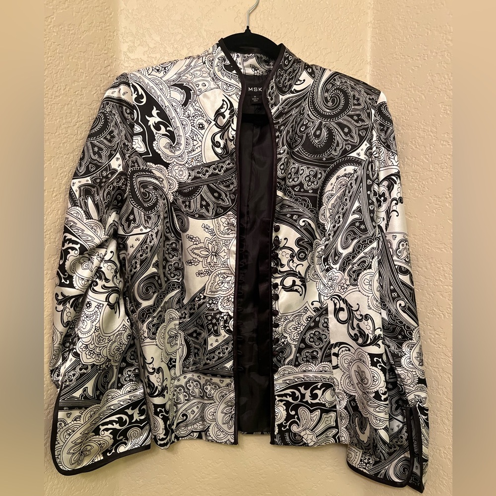 MSK Preloved Satin Jacket Size Medium